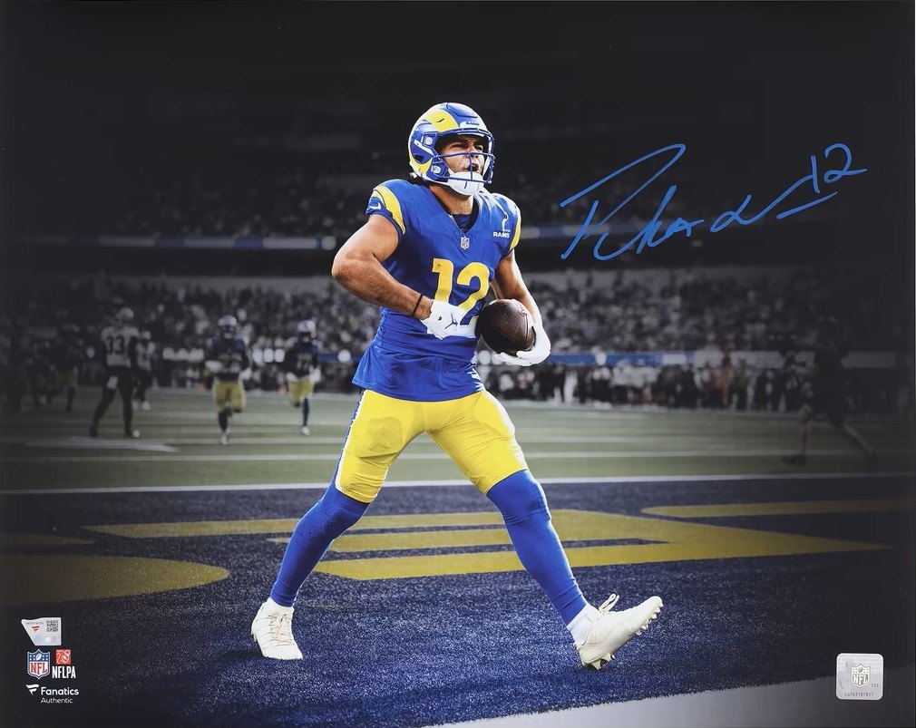 Puka Nacua LA Rams Autographed 16x20 Spotlight Photo Fanatics Coa